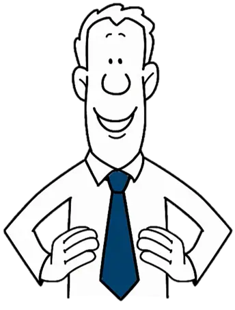 cartoon man
